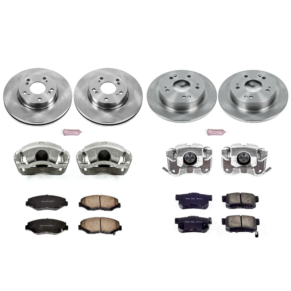 PowerStop KCOE6942 - OE Stock Replacement Brake Pad, Rotor and Caliper Kit