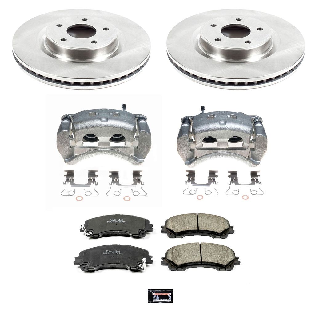 PowerStop KCOE6944 - OE Stock Replacement Brake Pad, Rotor and Caliper Kit