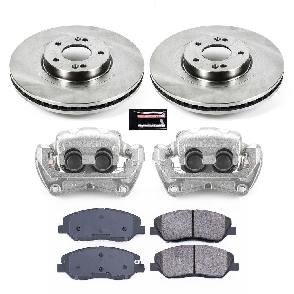 PowerStop KCOE6951 - OE Stock Replacement Brake Pad, Rotor and Caliper Kit