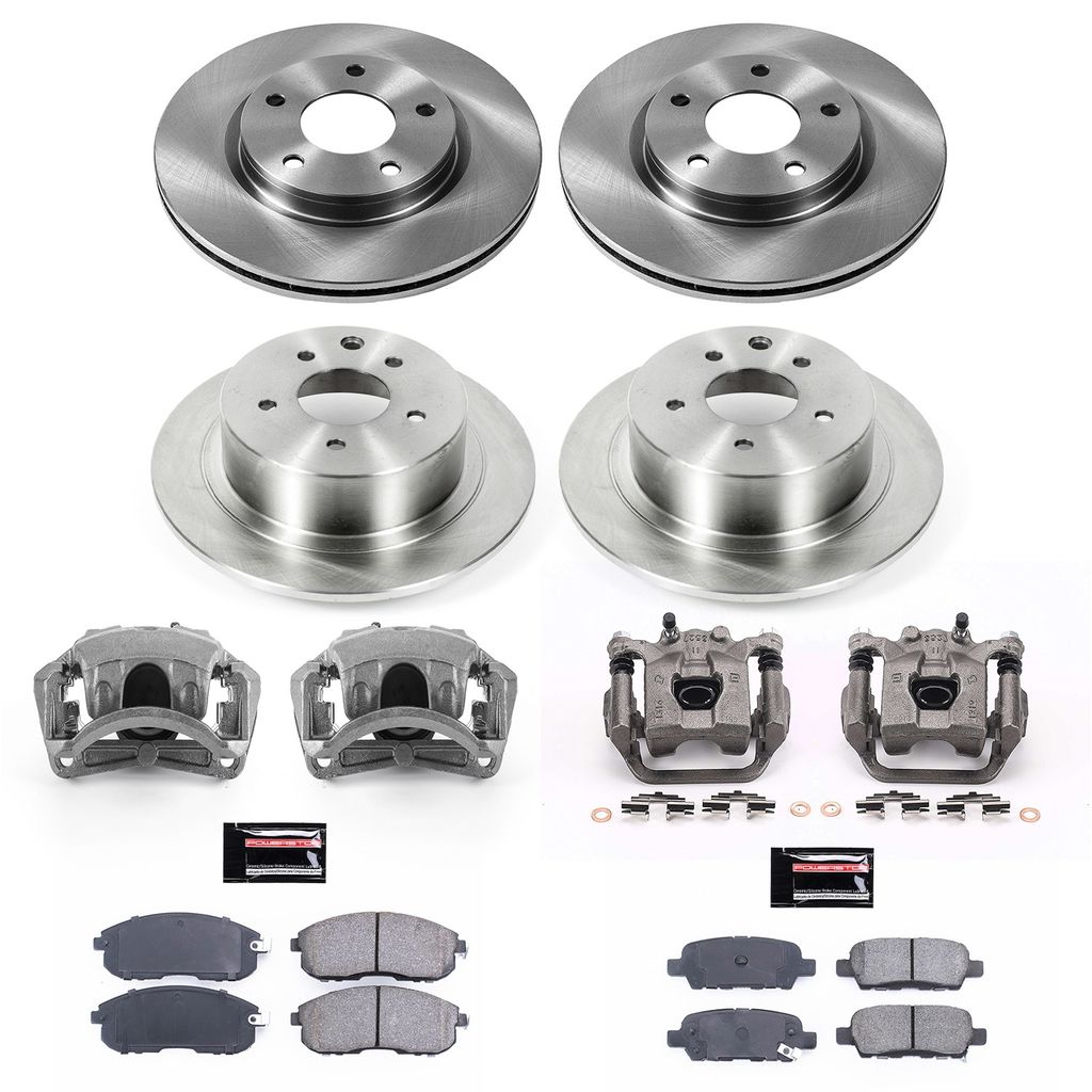 PowerStop KCOE6960A - OE Stock Replacement Brake Pad, Rotor and Caliper Kit