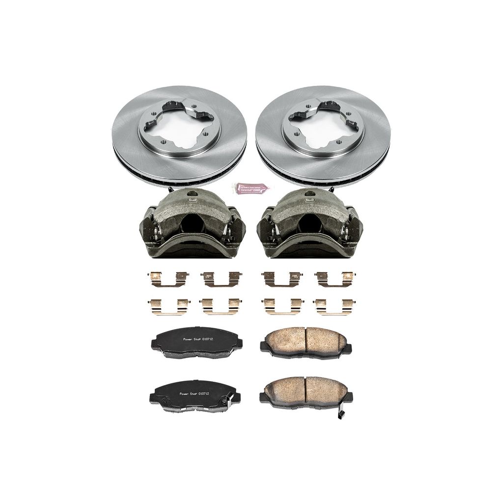 OE Stock Replacement Brake Pad, Rotor and Caliper Kit