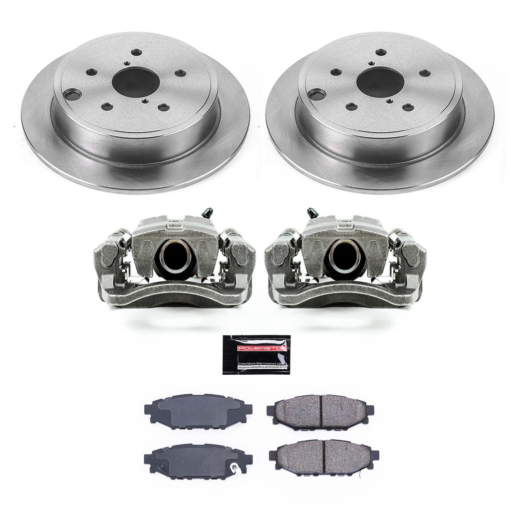 OE Stock Replacement Brake Pad, Rotor and Caliper Kit
