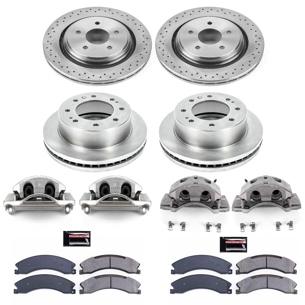 PowerStop KCOE6992 - OE Stock Replacement Brake Pad, Rotor and Caliper Kit