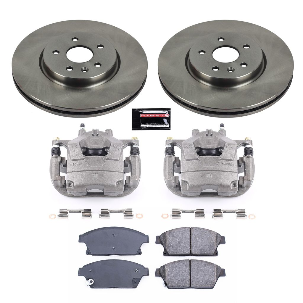 OE Stock Replacement Brake Pad, Rotor and Caliper Kit