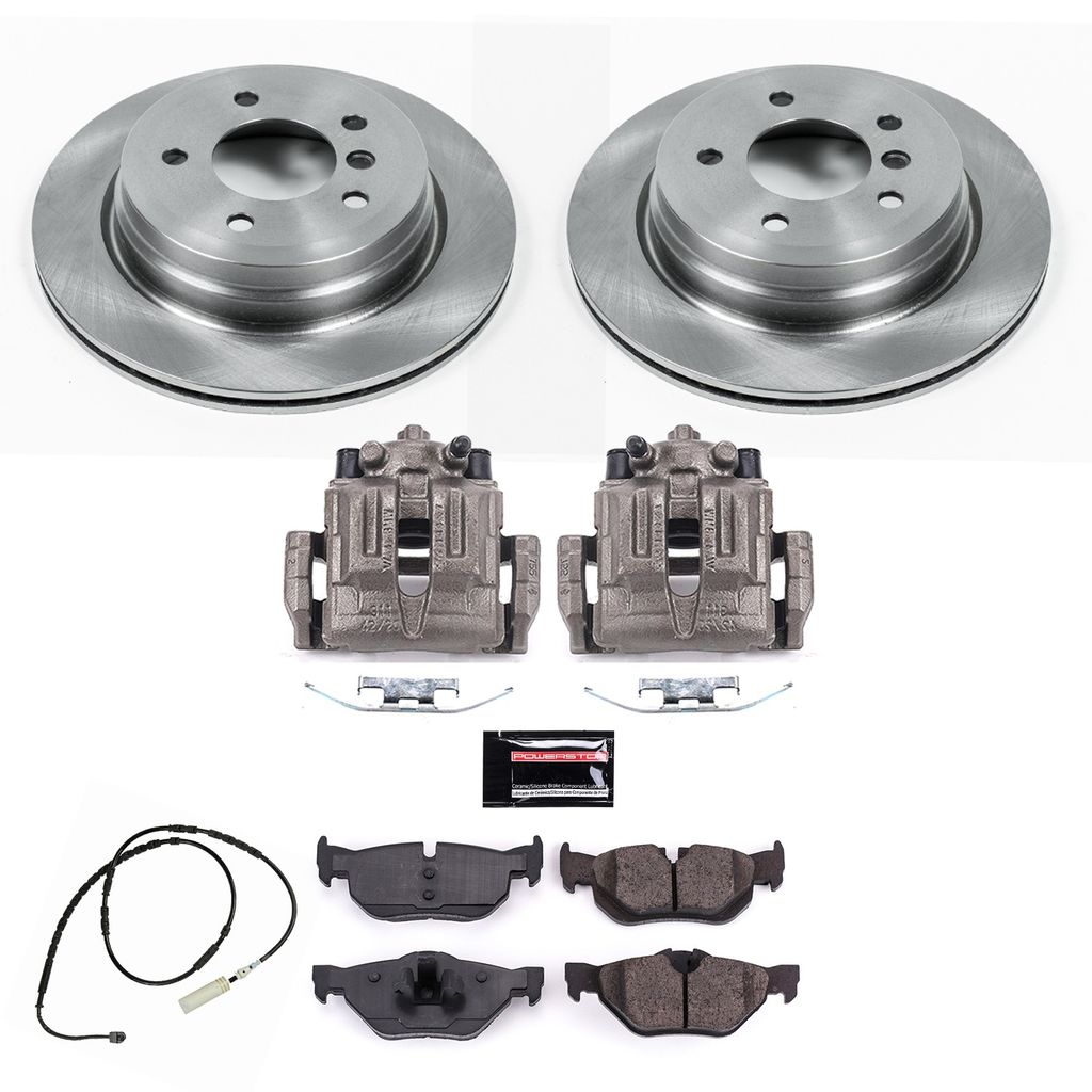 OE Stock Replacement Brake Pad, Rotor and Caliper Kit