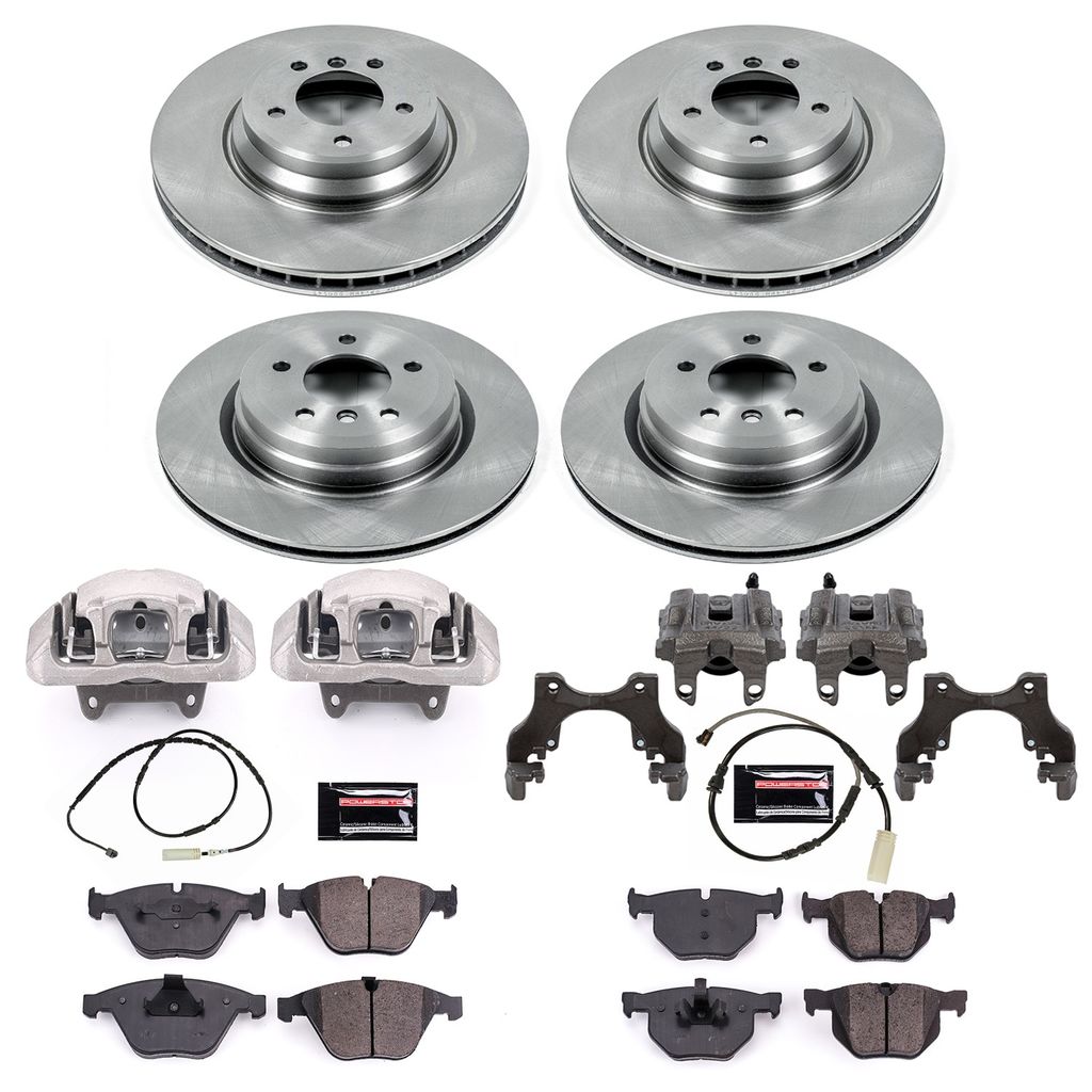 PowerStop KCOE7021 - OE Stock Replacement Brake Pad, Rotor and Caliper Kit