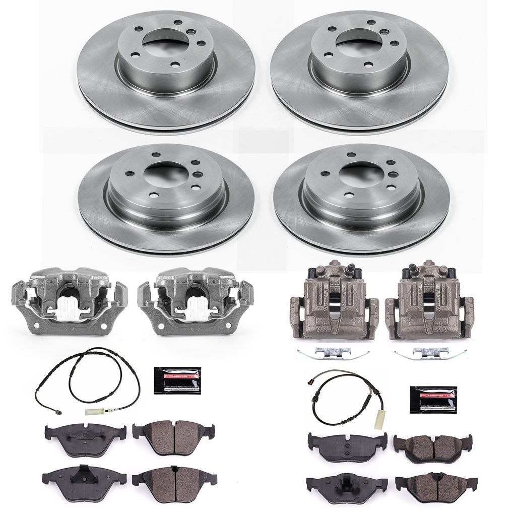 PowerStop KCOE7024 - OE Stock Replacement Brake Pad, Rotor and Caliper Kit