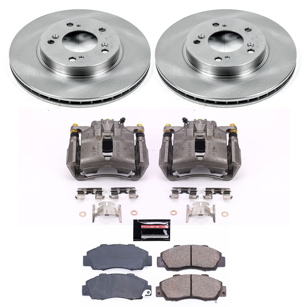 OE Stock Replacement Brake Pad, Rotor and Caliper Kit