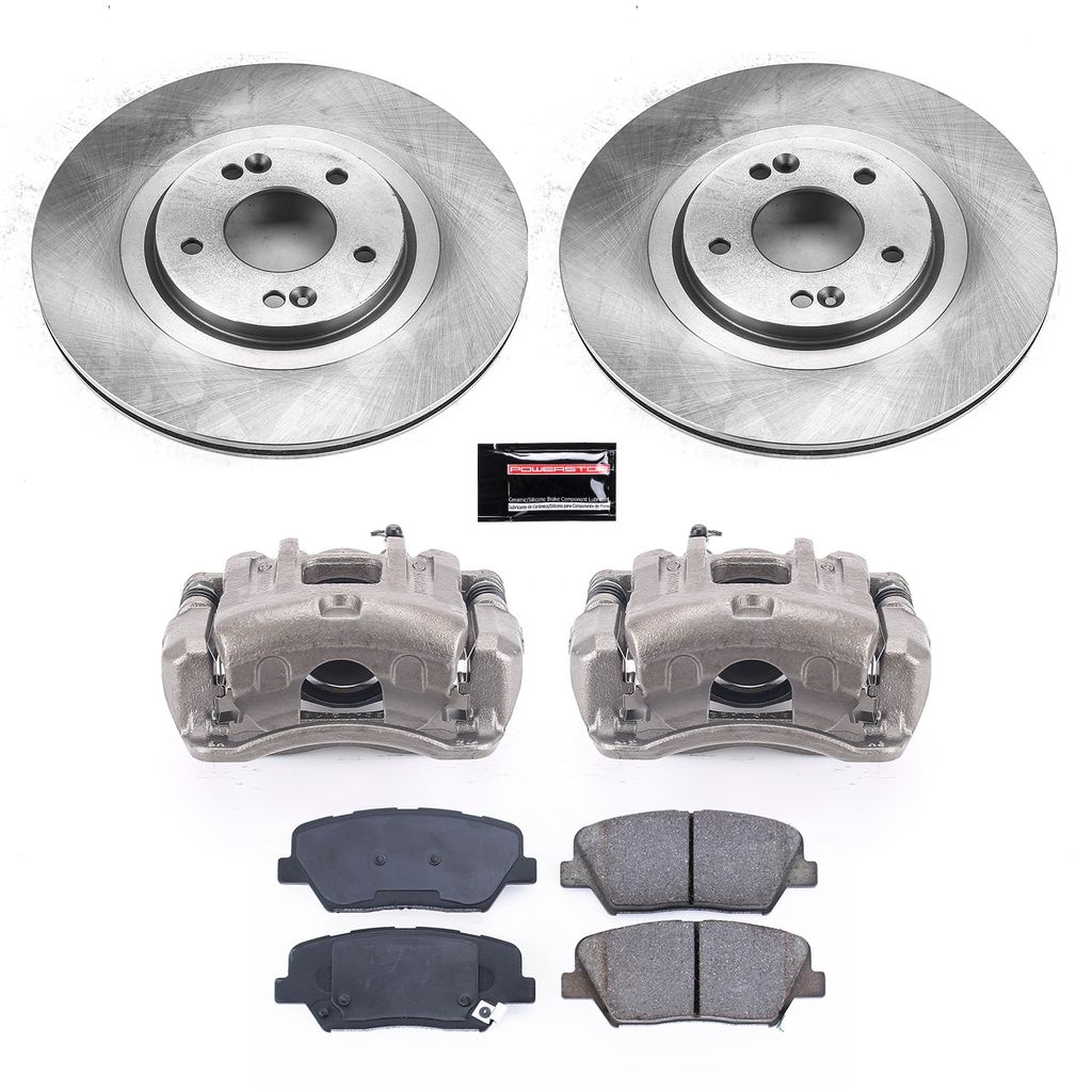 PowerStop KCOE7064 - OE Stock Replacement Brake Pad, Rotor and Caliper Kit