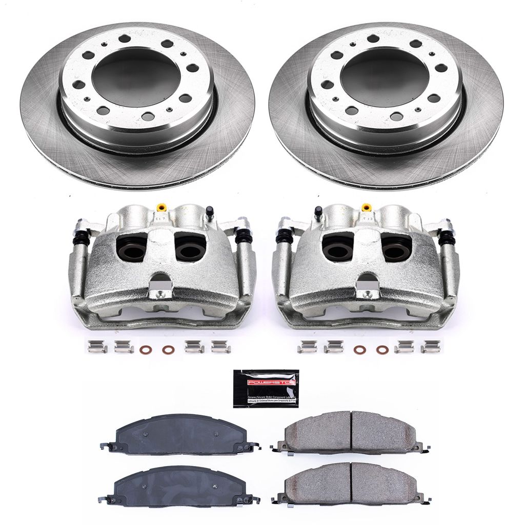 PowerStop KCOE7131 - OE Stock Replacement Brake Pad, Rotor and Caliper Kit