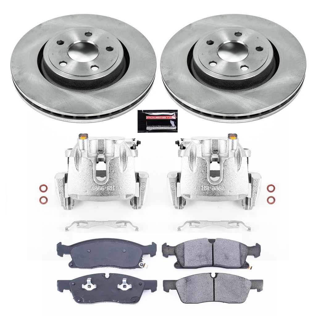 OE Stock Replacement Brake Pad, Rotor and Caliper Kit