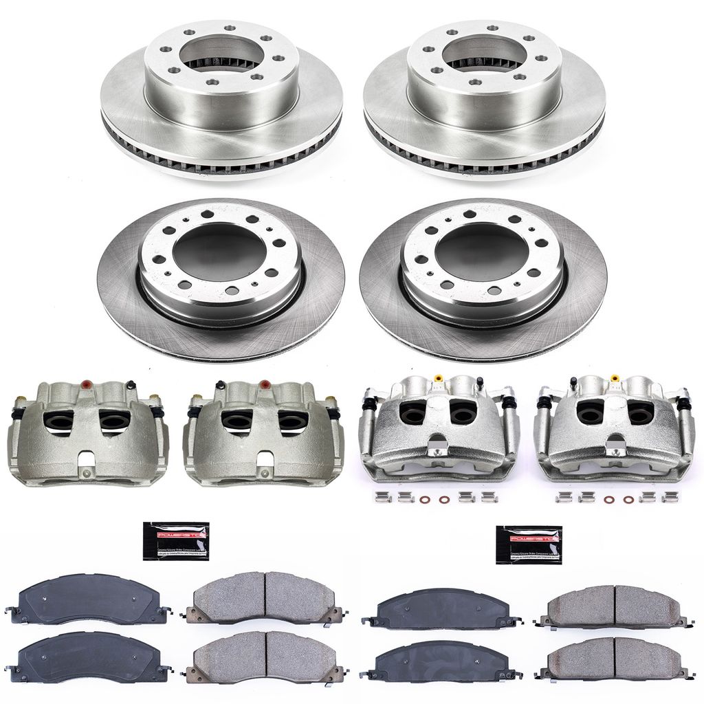 PowerStop KCOE7141 - OE Stock Replacement Brake Pad, Rotor and Caliper Kit