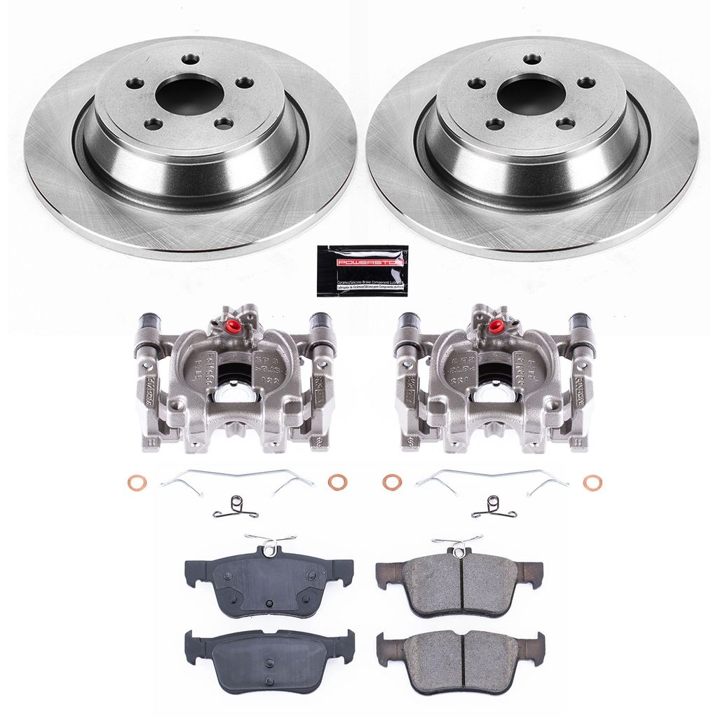 PowerStop KCOE7144A - OE Stock Replacement Brake Pad, Rotor and Caliper Kit