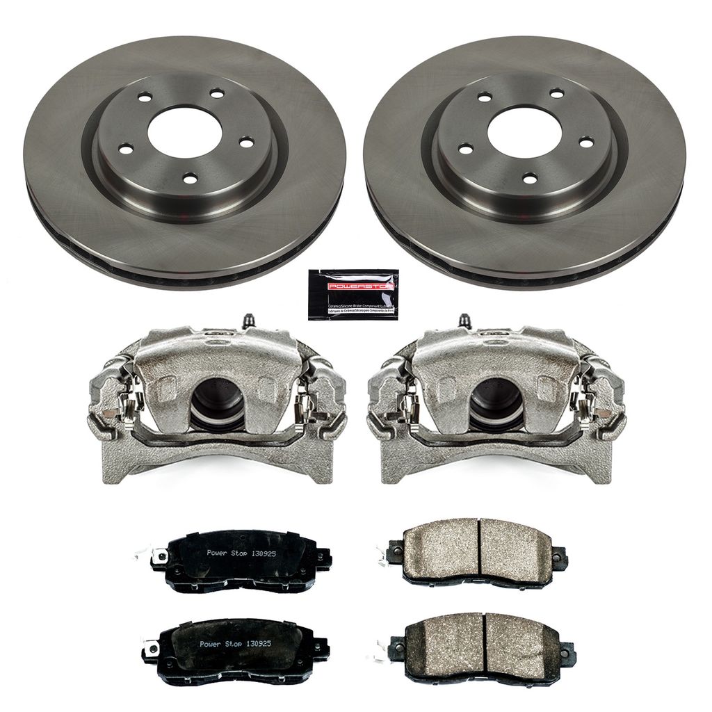 OE Stock Replacement Brake Pad, Rotor and Caliper Kit
