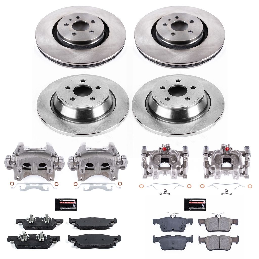 PowerStop KCOE7231 - OE Stock Replacement Brake Pad, Rotor and Caliper Kit