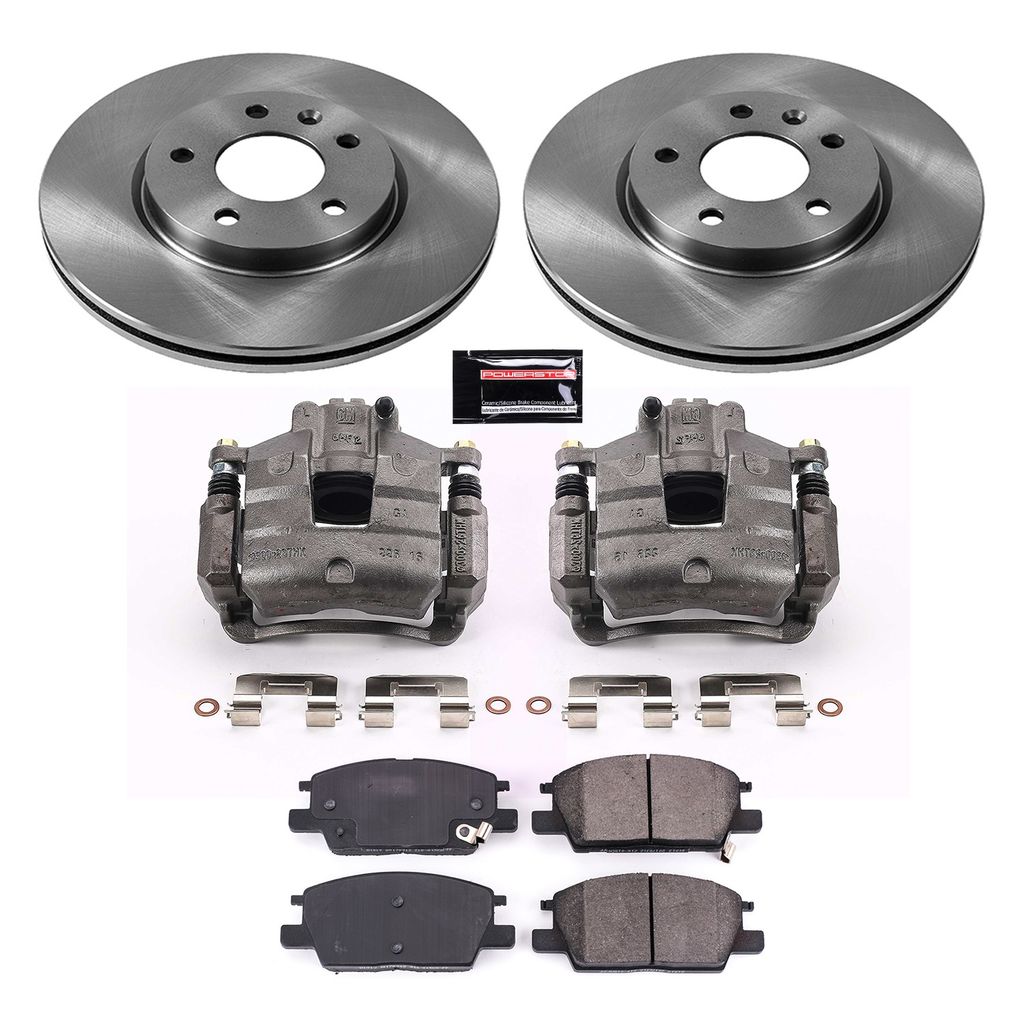 OE Stock Replacement Brake Pad, Rotor and Caliper Kit