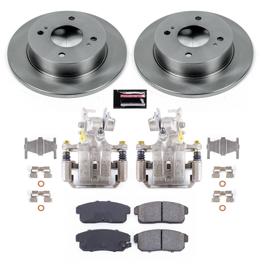 PowerStop KCOE741A - OE Stock Replacement Brake Pad, Rotor and Caliper Kit