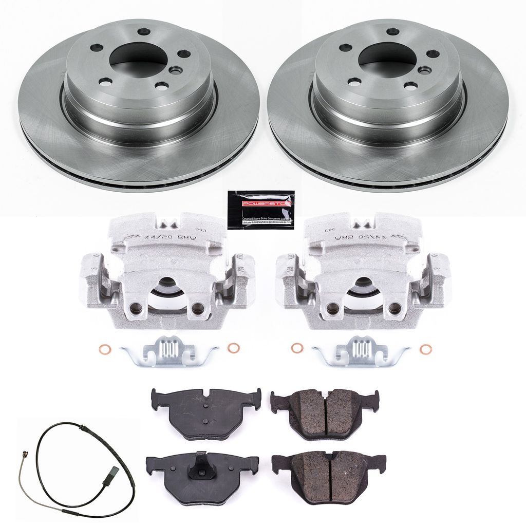 PowerStop KCOE7429 - OE Stock Replacement Brake Pad, Rotor and Caliper Kit