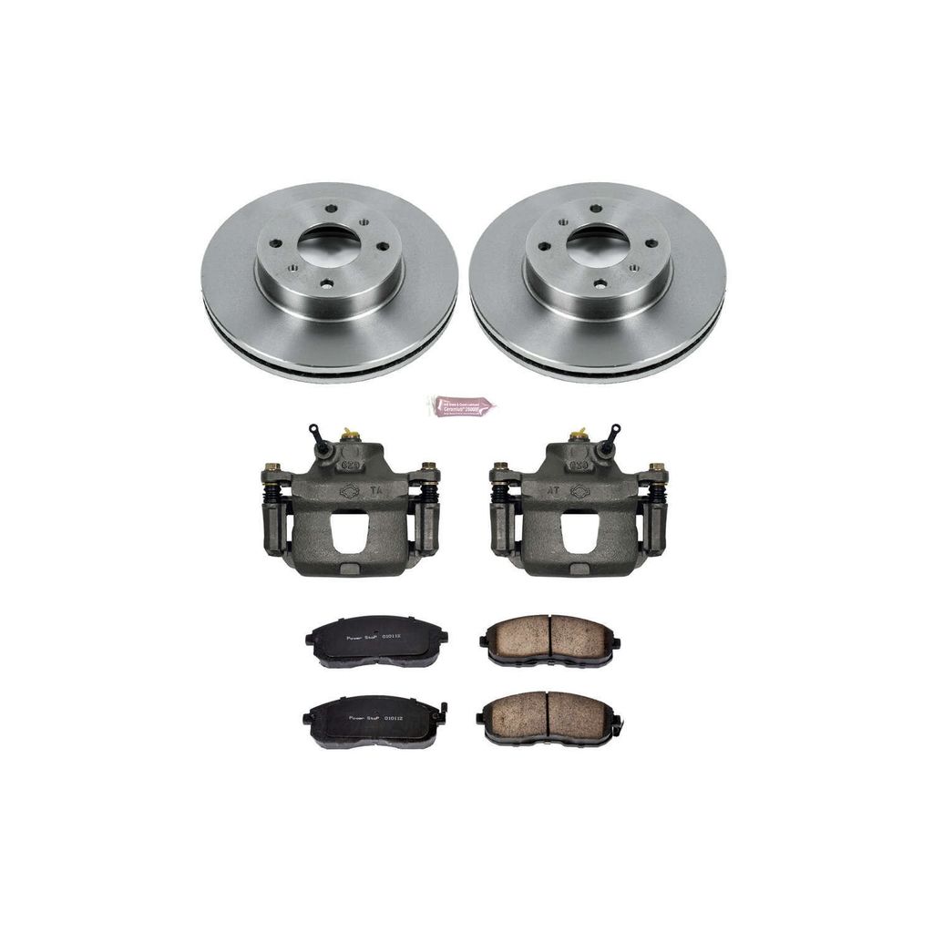 PowerStop KCOE749 - OE Stock Replacement Brake Pad, Rotor and Caliper Kit
