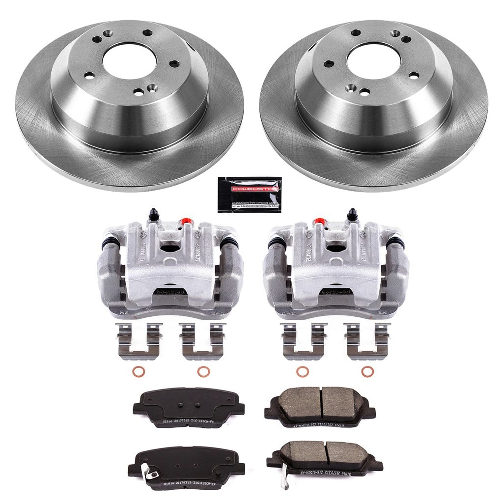 OE Stock Replacement Brake Pad, Rotor and Caliper Kit
