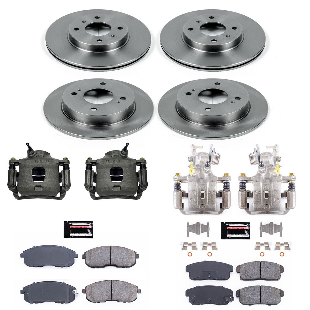 PowerStop KCOE751A - OE Stock Replacement Brake Pad, Rotor and Caliper Kit