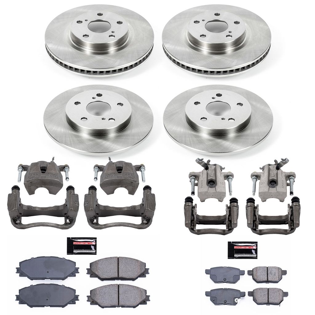 PowerStop KCOE7631 - OE Stock Replacement Brake Pad, Rotor and Caliper Kit