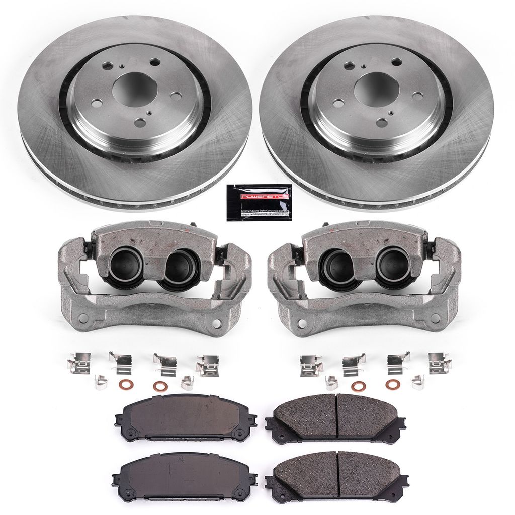 PowerStop KCOE7688A - OE Stock Replacement Brake Pad, Rotor and Caliper Kit