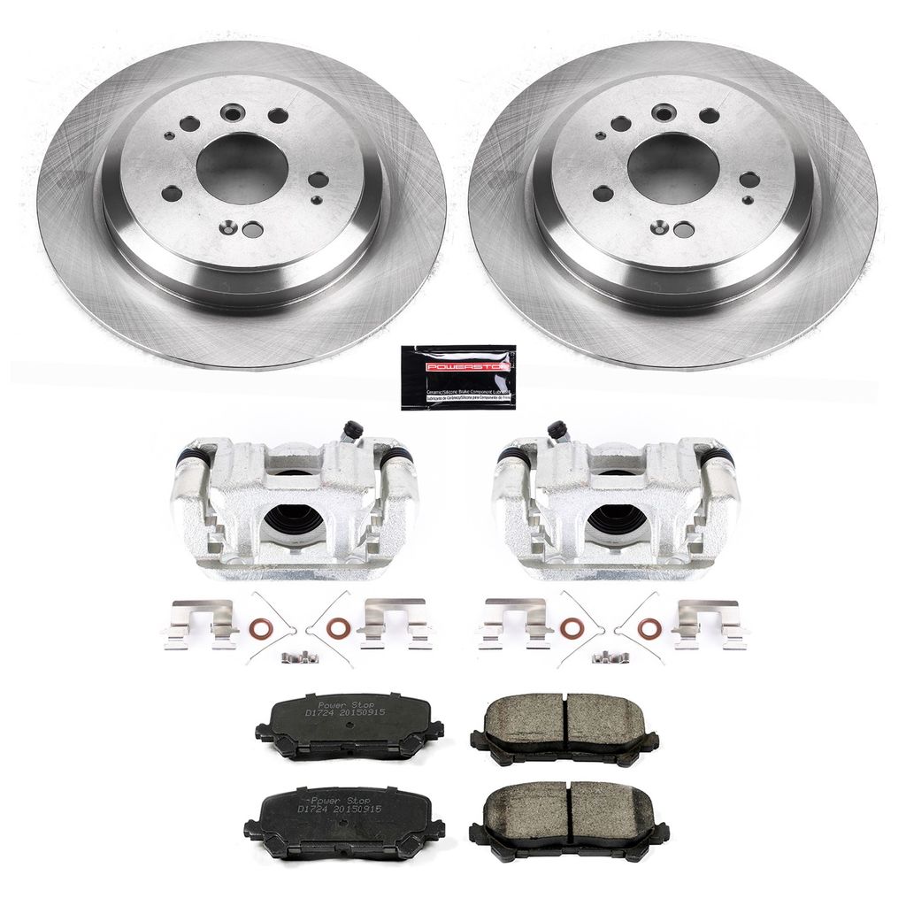 OE Stock Replacement Brake Pad, Rotor and Caliper Kit