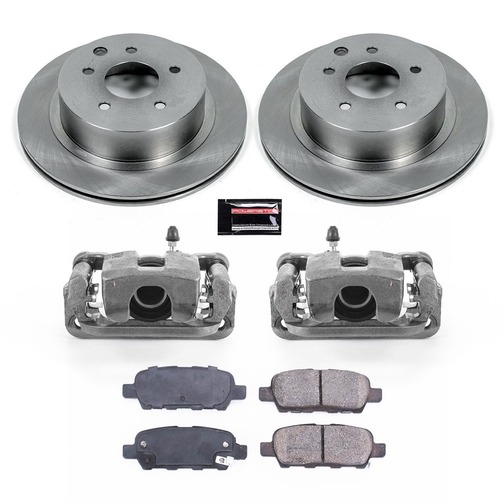 OE Stock Replacement Brake Pad, Rotor and Caliper Kit