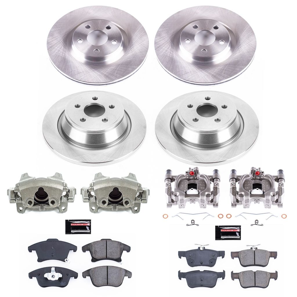 PowerStop KCOE7912 - OE Stock Replacement Brake Pad, Rotor and Caliper Kit