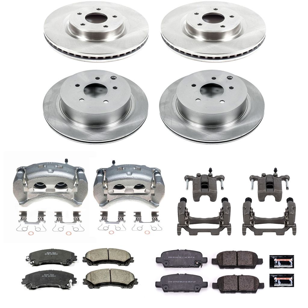 PowerStop KCOE8006 - OE Stock Replacement Brake Pad, Rotor and Caliper Kit