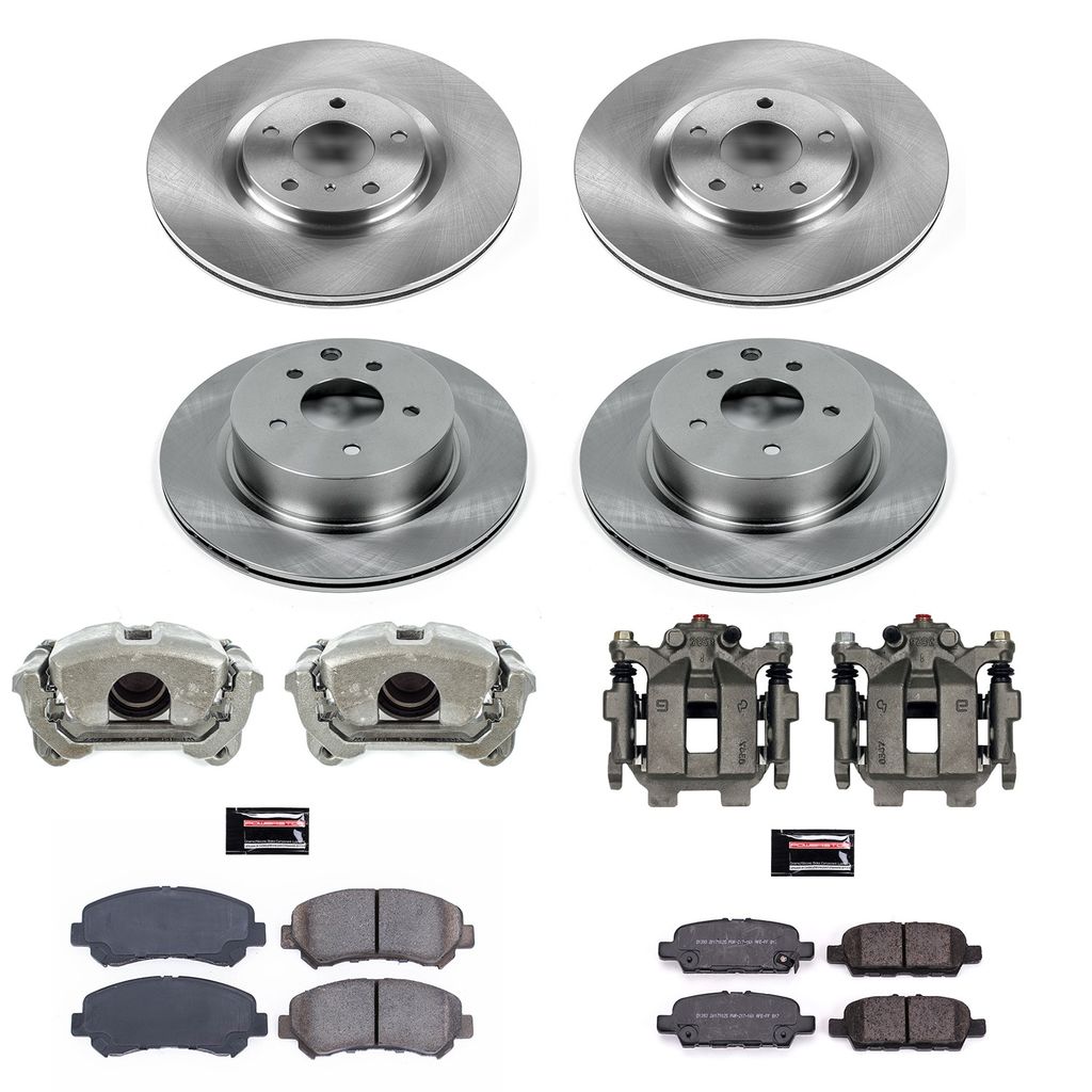 PowerStop KCOE8059 - OE Stock Replacement Brake Pad, Rotor and Caliper Kit