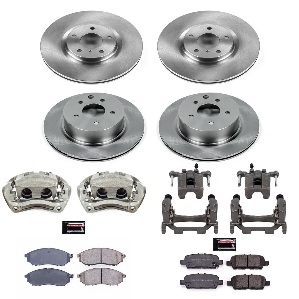 PowerStop KCOE8060 - OE Stock Replacement Brake Pad, Rotor and Caliper Kit