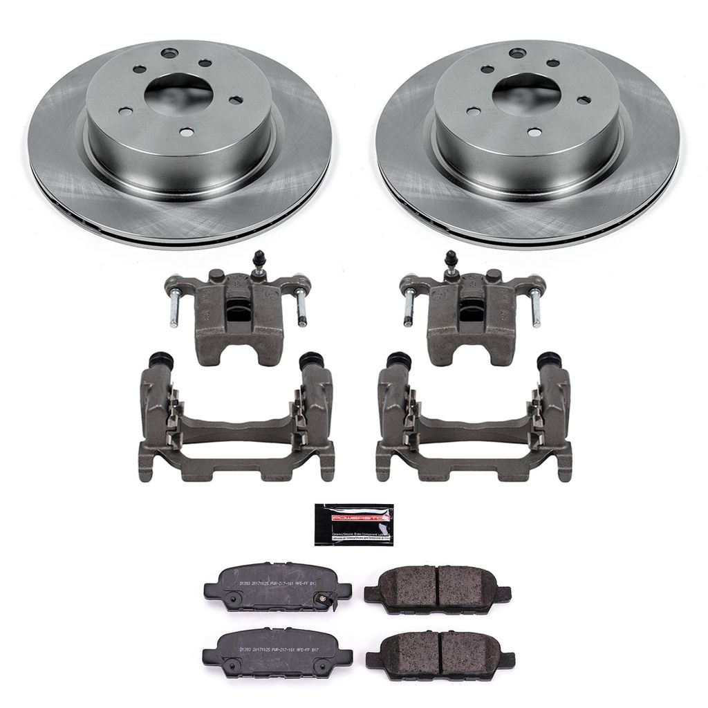 OE Stock Replacement Brake Pad, Rotor and Caliper Kit