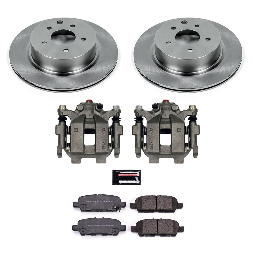 OE Stock Replacement Brake Pad, Rotor and Caliper Kit