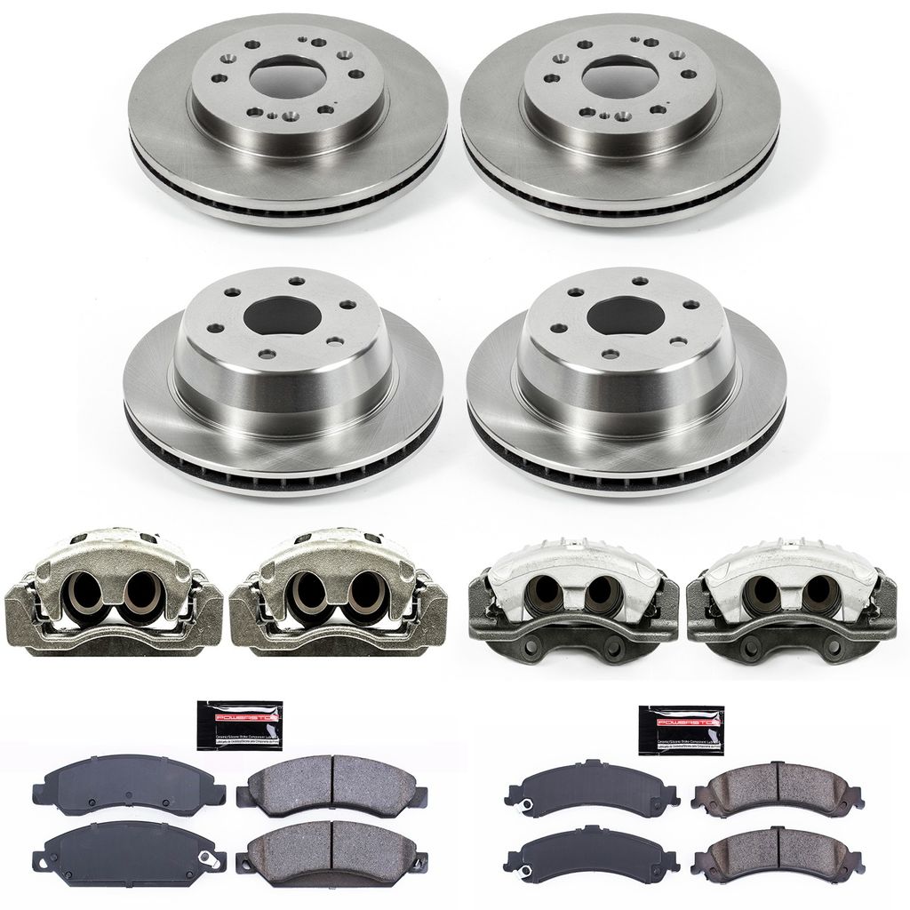 PowerStop KCOE8071 - OE Stock Replacement Brake Pad, Rotor and Caliper Kit