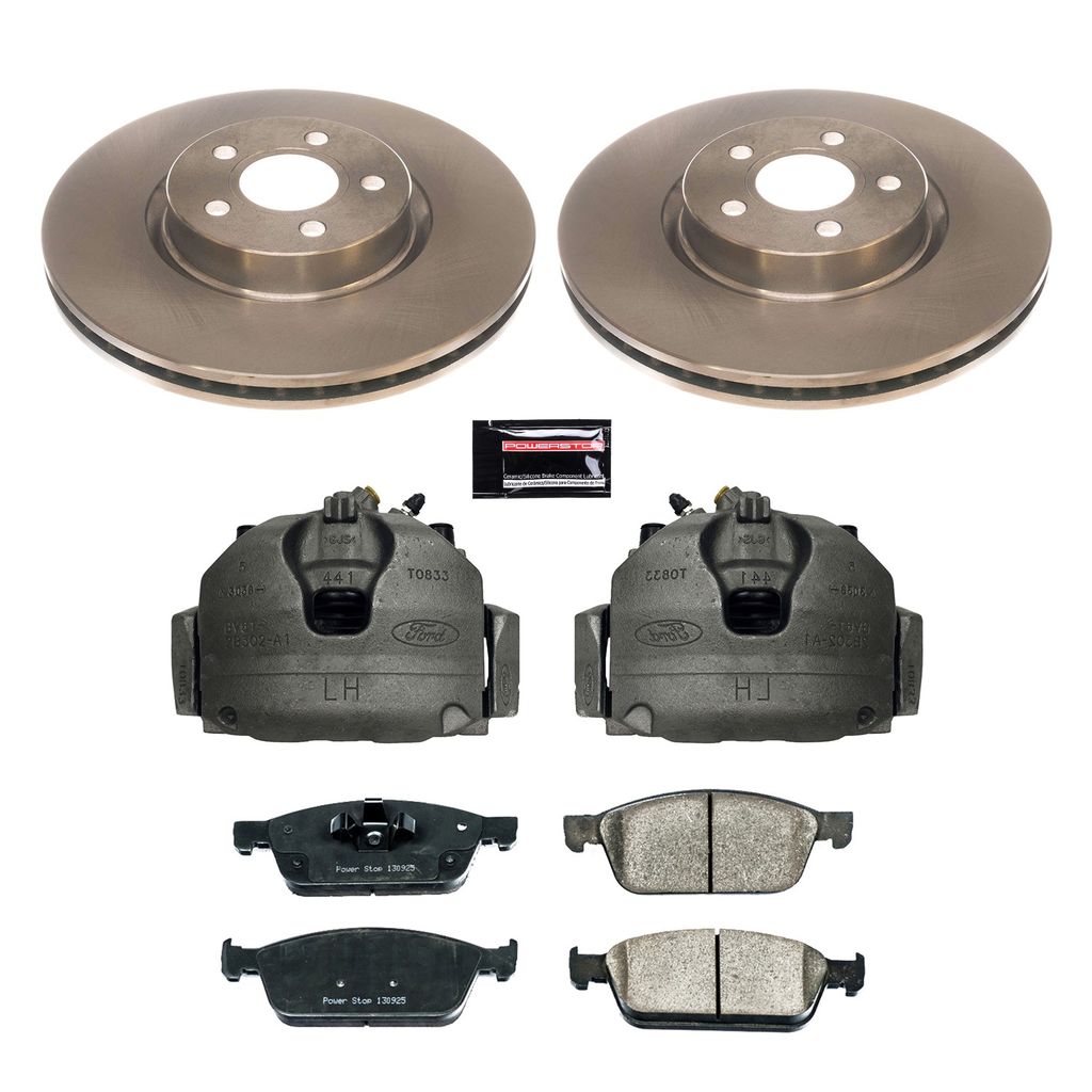 OE Stock Replacement Brake Pad, Rotor and Caliper Kit