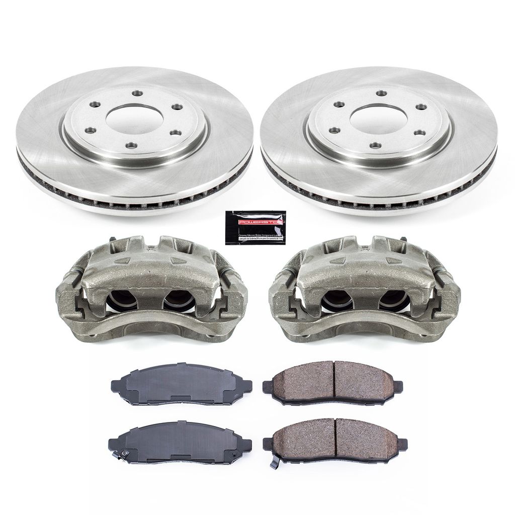 OE Stock Replacement Brake Pad, Rotor and Caliper Kit
