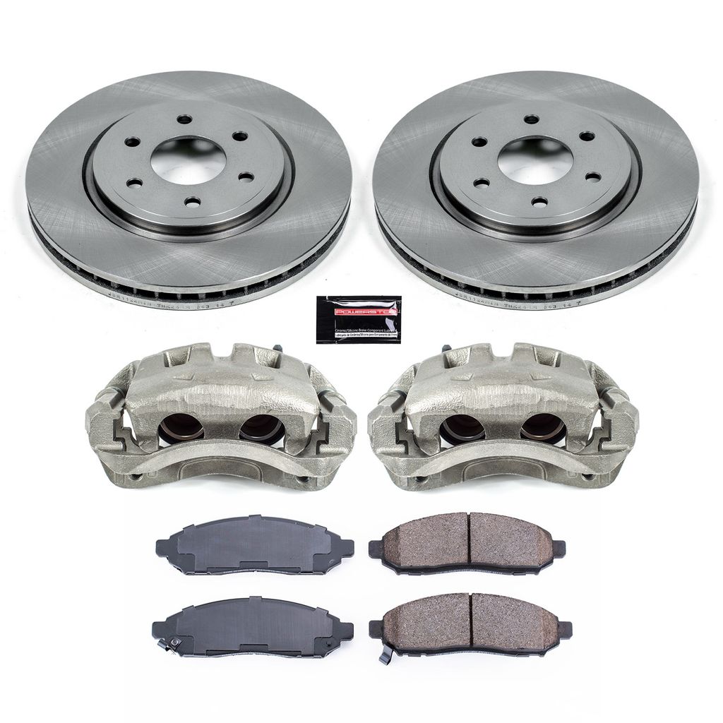 OE Stock Replacement Brake Pad, Rotor and Caliper Kit