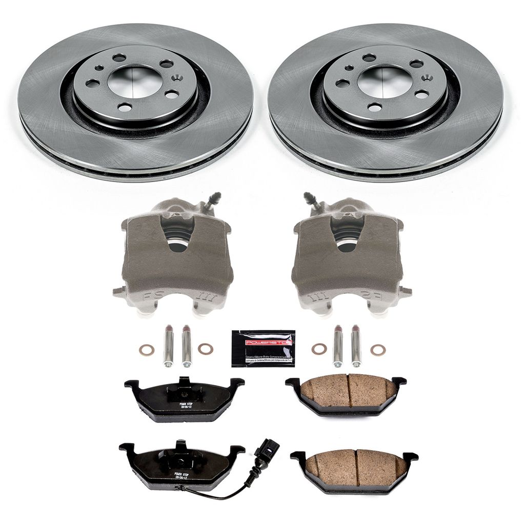 OE Stock Replacement Brake Pad, Rotor and Caliper Kit