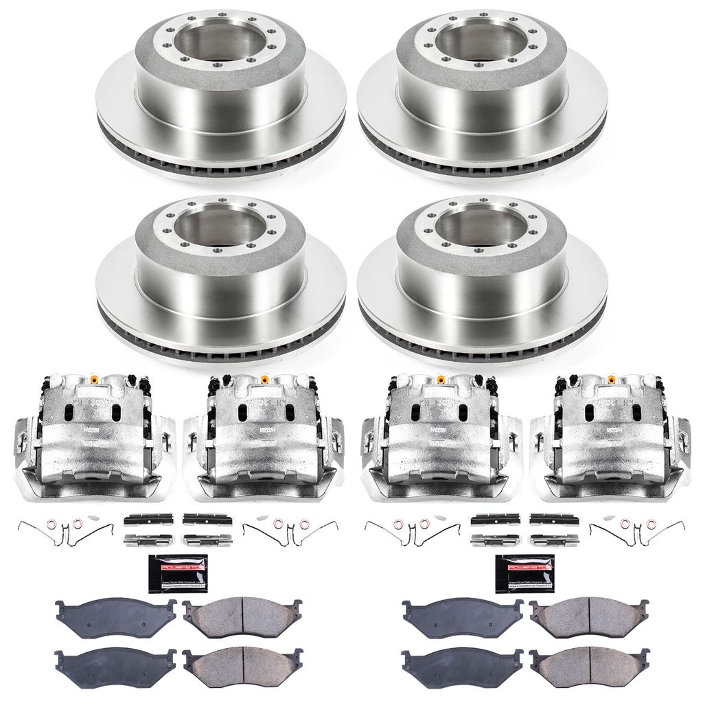 PowerStop KCOE8395 - OE Stock Replacement Brake Pad, Rotor and Caliper Kit