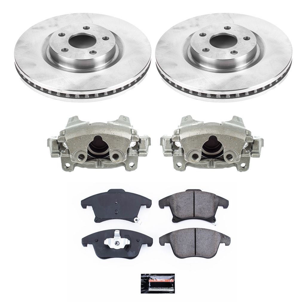 OE Stock Replacement Brake Pad, Rotor and Caliper Kit