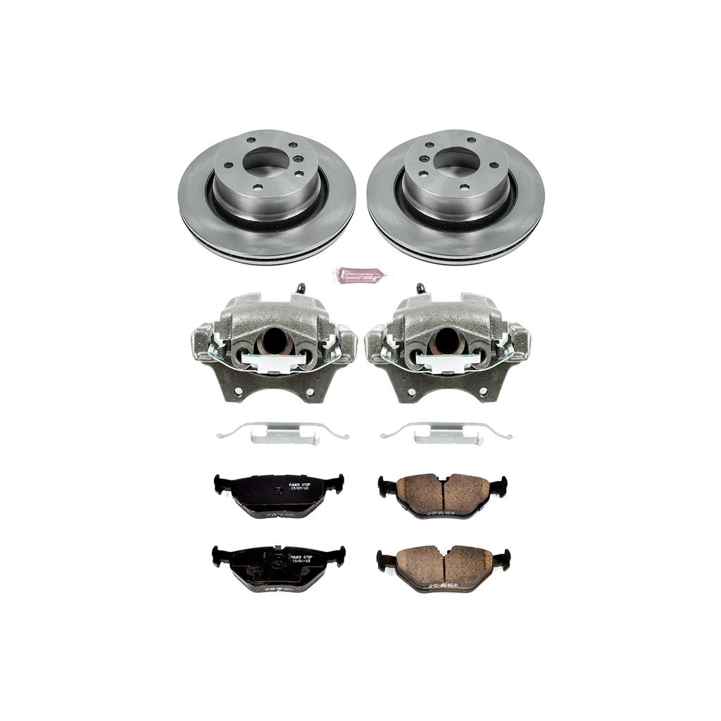 OE Stock Replacement Brake Pad, Rotor and Caliper Kit