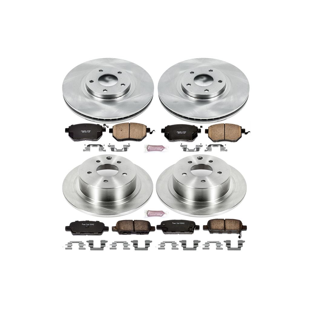 PowerStop KOE092 - OE Stock Replacement Brake Pad and Rotor Kit