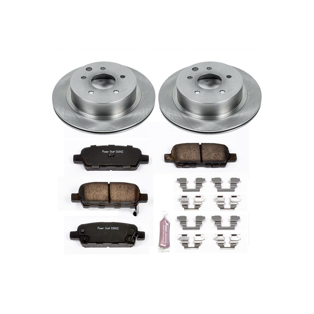 PowerStop KOE103 - OE Stock Replacement Brake Pad and Rotor Kit
