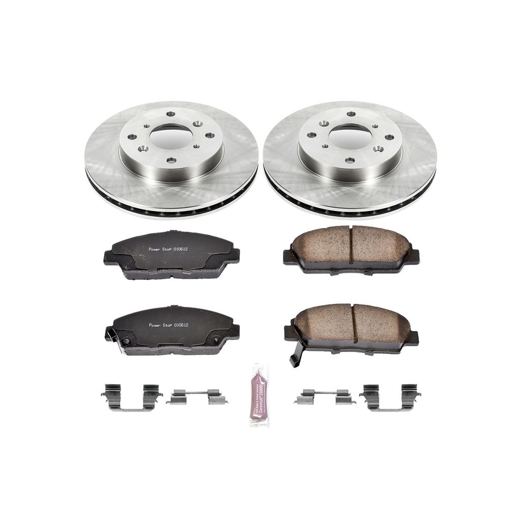 PowerStop KOE1033 - OE Stock Replacement Brake Pad and Rotor Kit