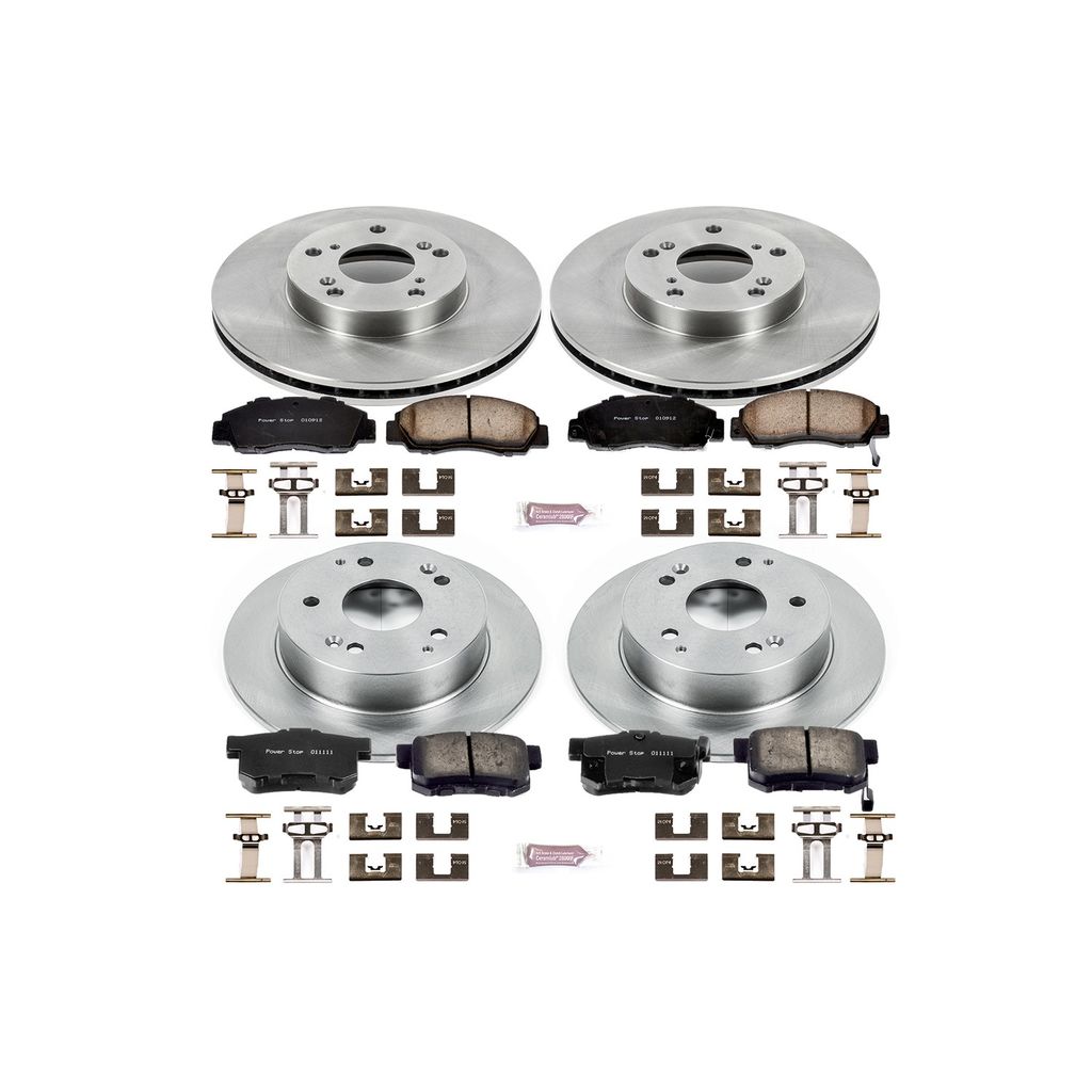 PowerStop KOE1042 - OE Stock Replacement Brake Pad and Rotor Kit