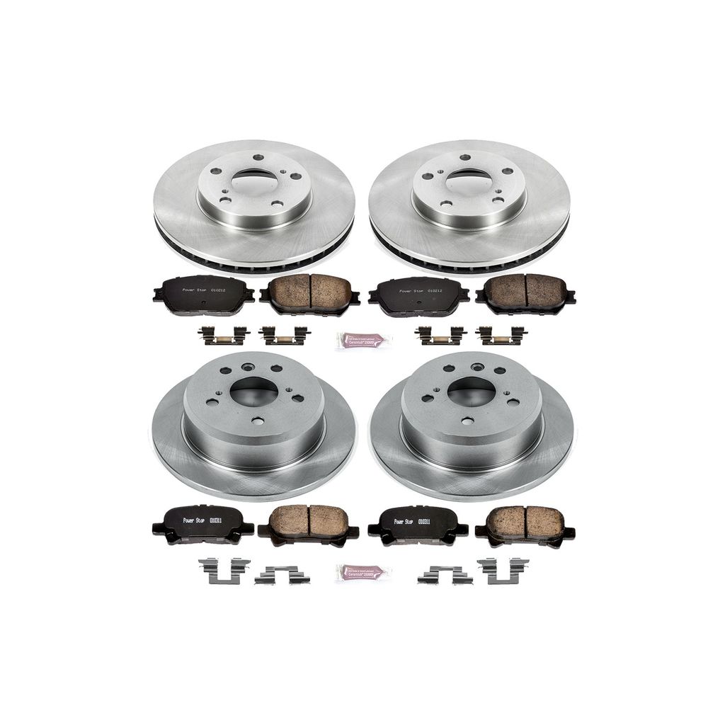 PowerStop KOE1065 - OE Stock Replacement Brake Pad and Rotor Kit