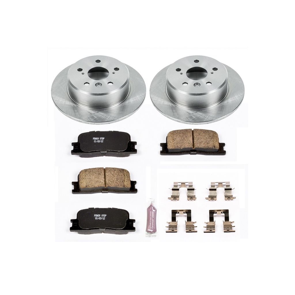 PowerStop KOE1069 - OE Stock Replacement Brake Pad and Rotor Kit
