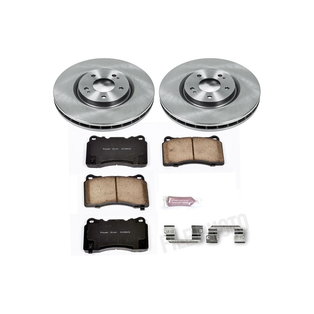 PowerStop KOE107 - OE Stock Replacement Brake Pad and Rotor Kit